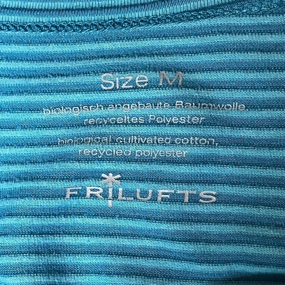 Frilufts Blue Striped Imperfection Dress Sz Med - Picture 8 of 8